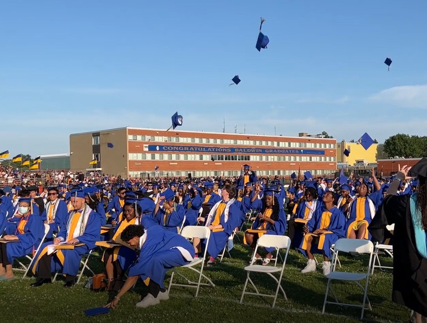 The 2022 graduates of Baldwin High School, 375 in all.