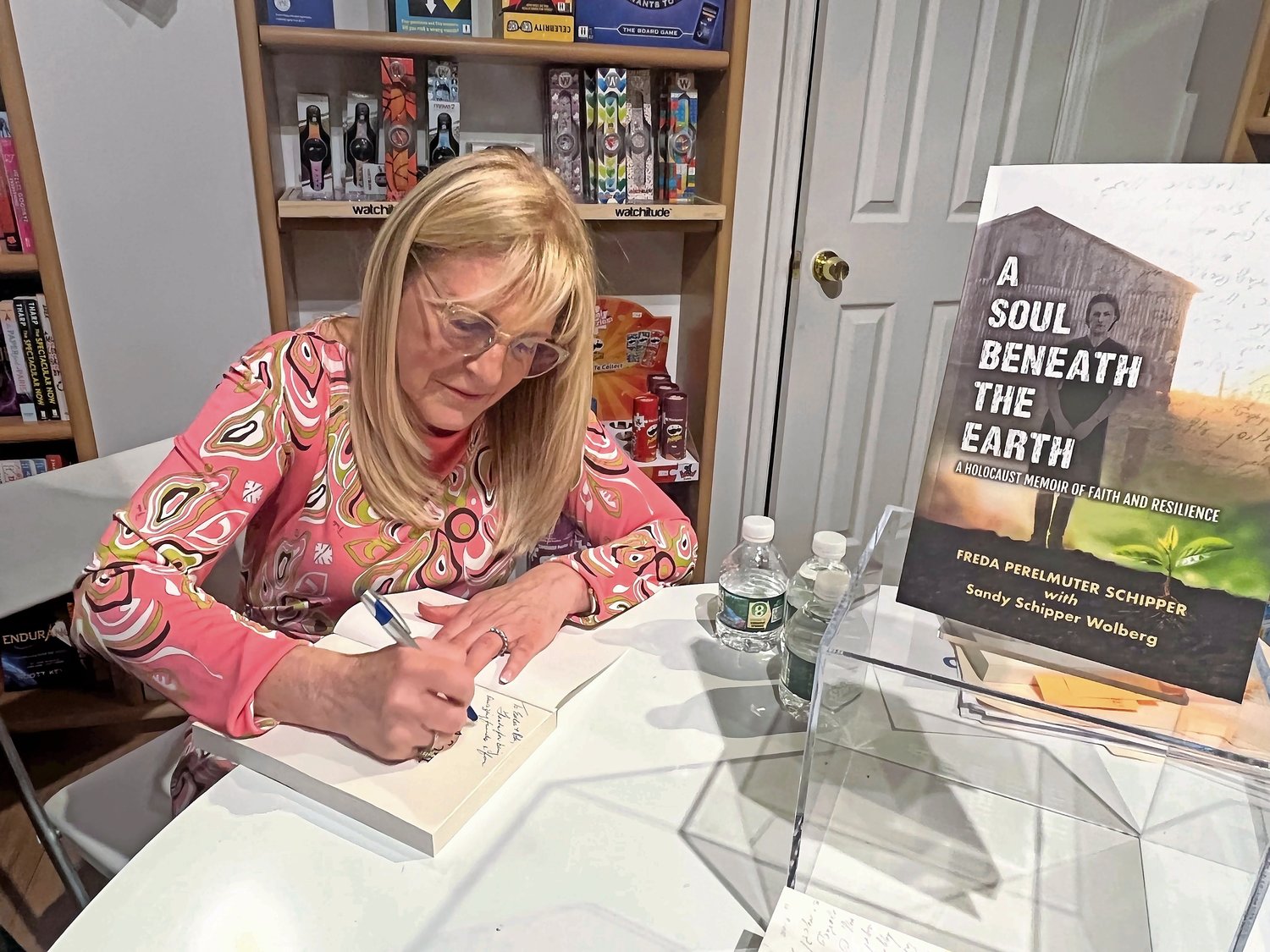 After eight years of writing and revising, Woodsburgh resident Sandy Wolberg completed “A Soul Beneath the Earth: A Holocaust Memoir of Faith and Resilience” in June.