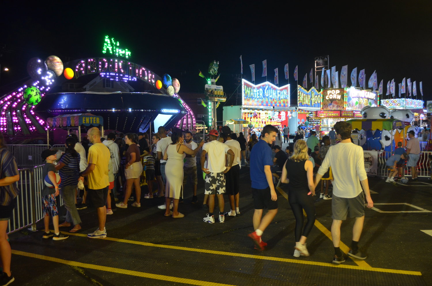 People from all over Long Island came to enjoy the games and rides provided by Newton Shows and the St. Agnes Parish.