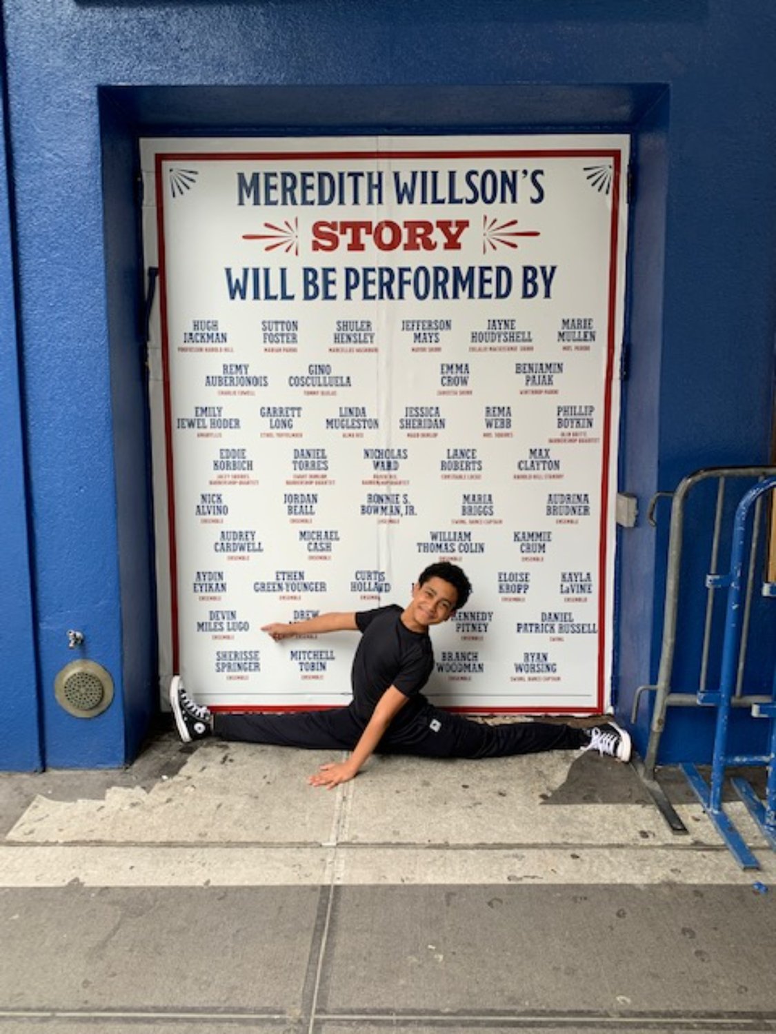 Devin Lugo, 11, made his Broadway debut this month as a member of the dance ensemble for ‘The Music Man.’