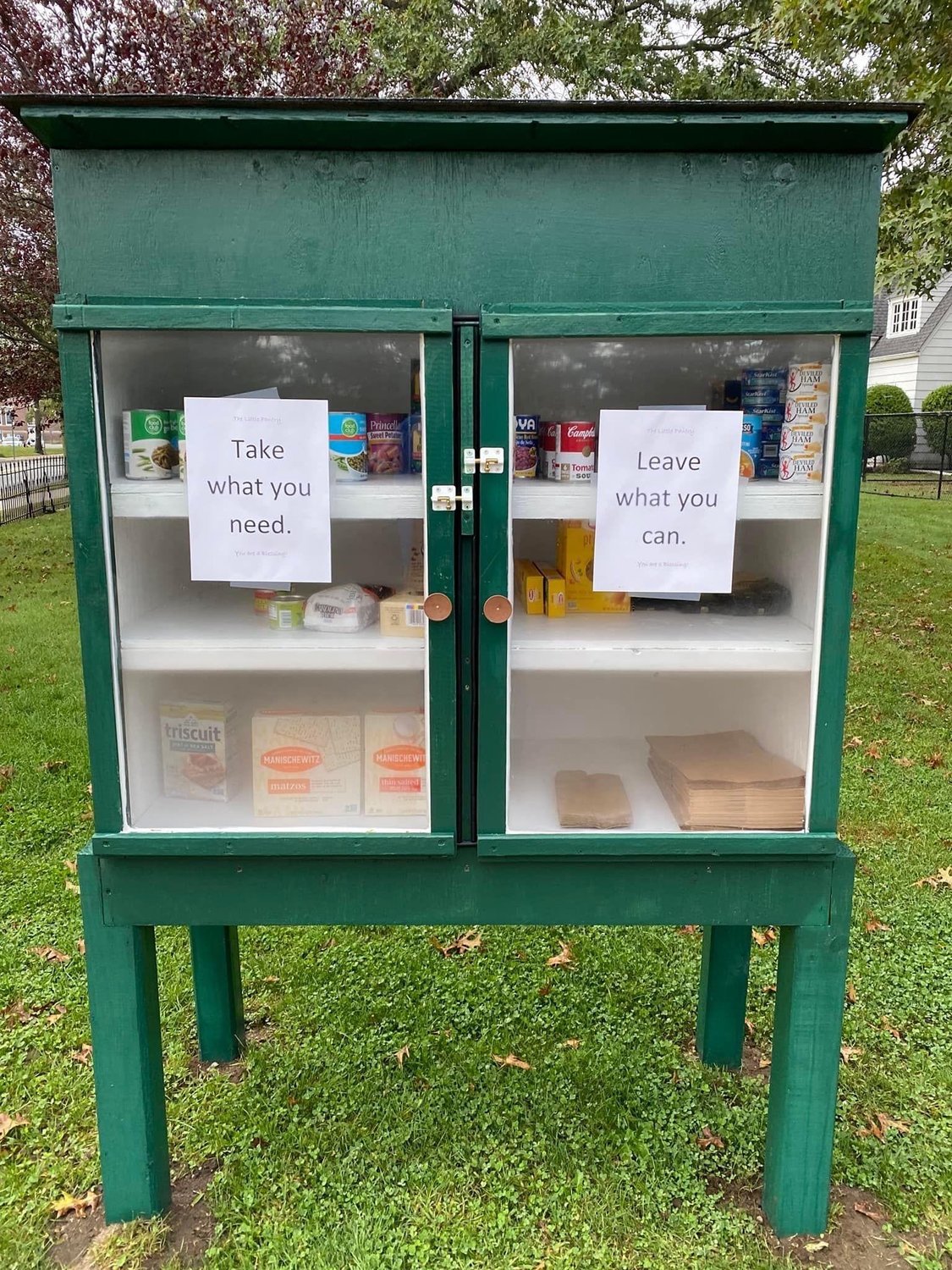 Trinity St. John’s Episcopal Church, in Hewlett, is helping those in need with its Little Pantry and the take-one-leave-one approach.