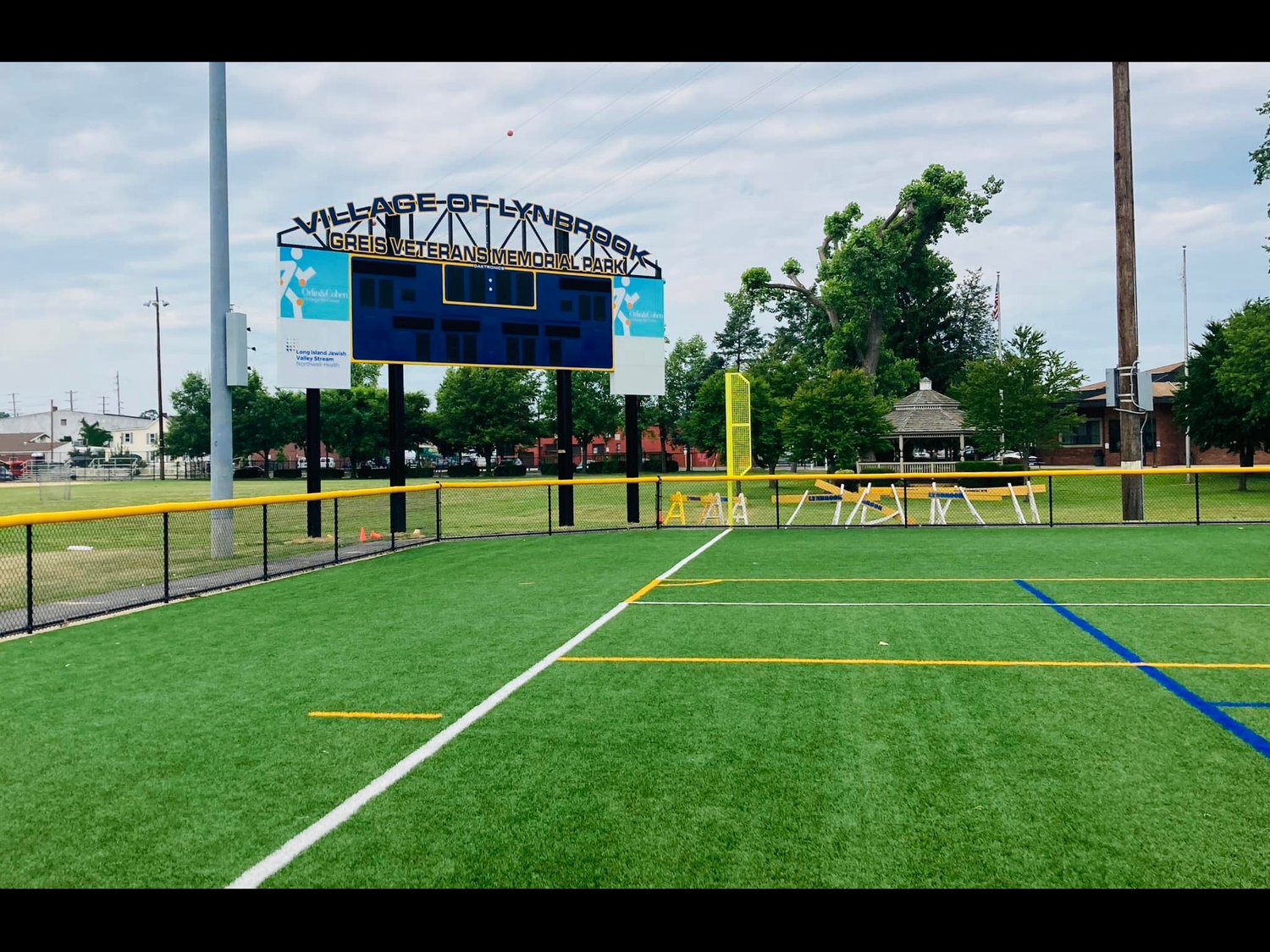 Artificial-Turf fields were added at Greis Park.