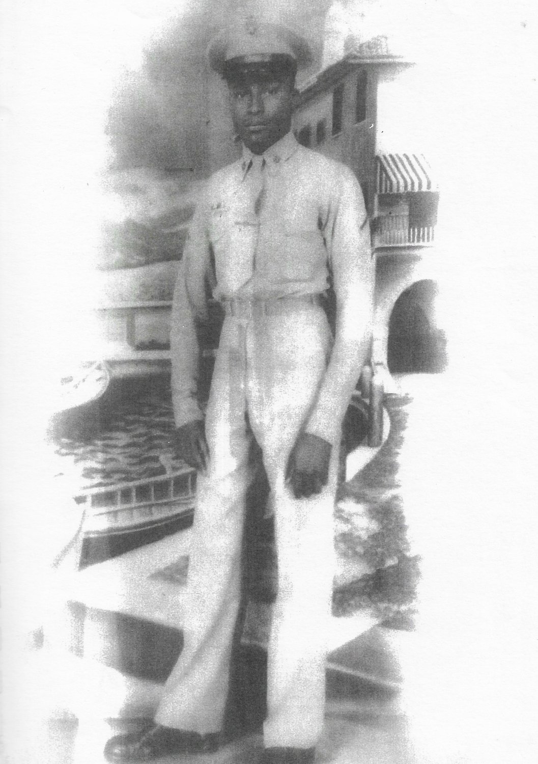 1953 photo of Isaiah Moultrie’s father, Rev. Isaiah Moultrie, in his soldier’s uniform