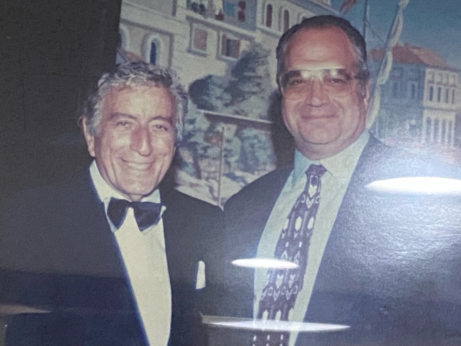 Familiar faces have stopped by over the years. Tony Bennett, left, and Anthony Capetola met at The Carltun.