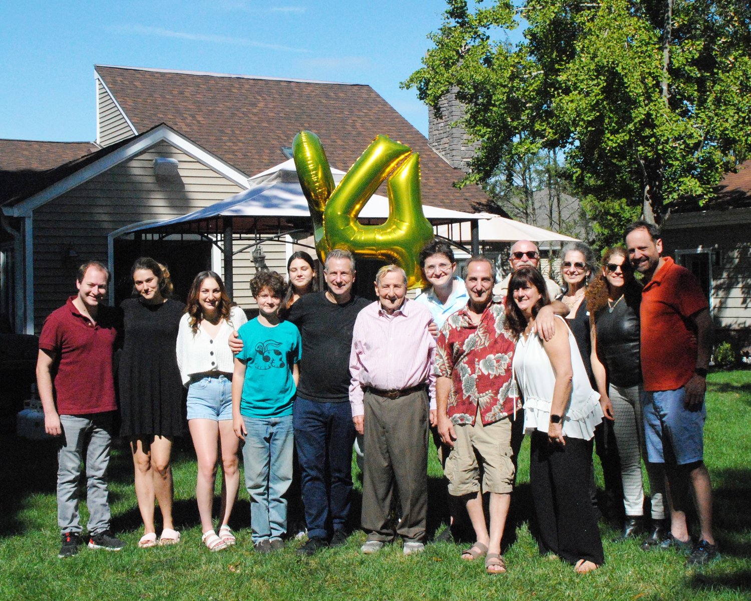 Werner Reich with his family at his 94th birthday party.