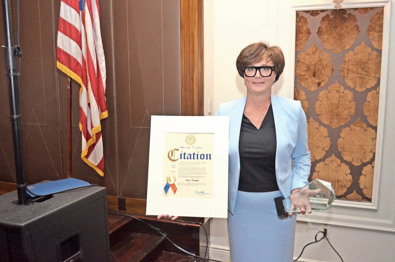 Irina Vainblat, associate executive director of the Gural JCC’s Russian Division, received the Lifetime Service Award. 