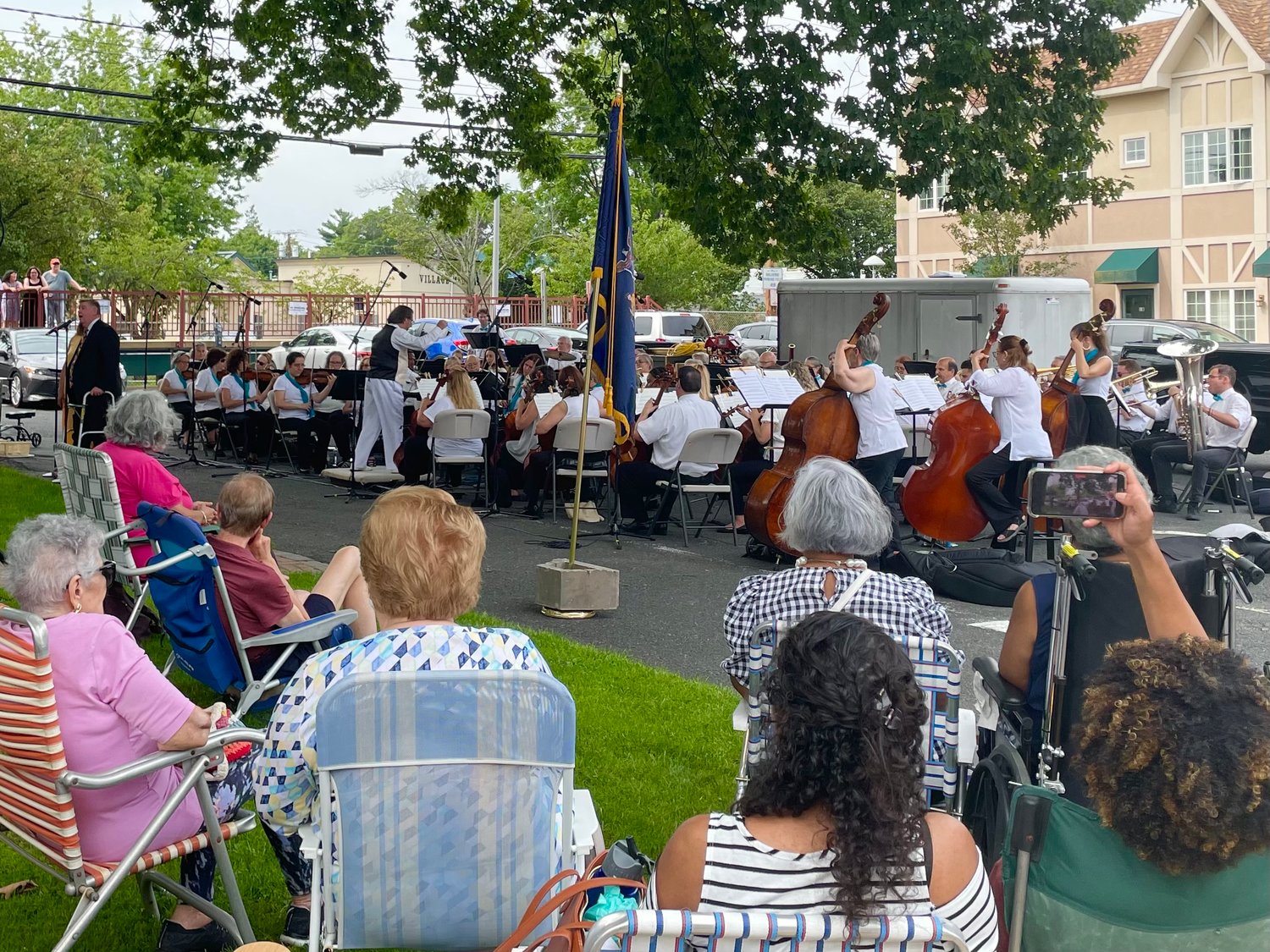 The orchestra performance was the last in the Pops’ summer programs, but the first in Malverne’s summer concert series.