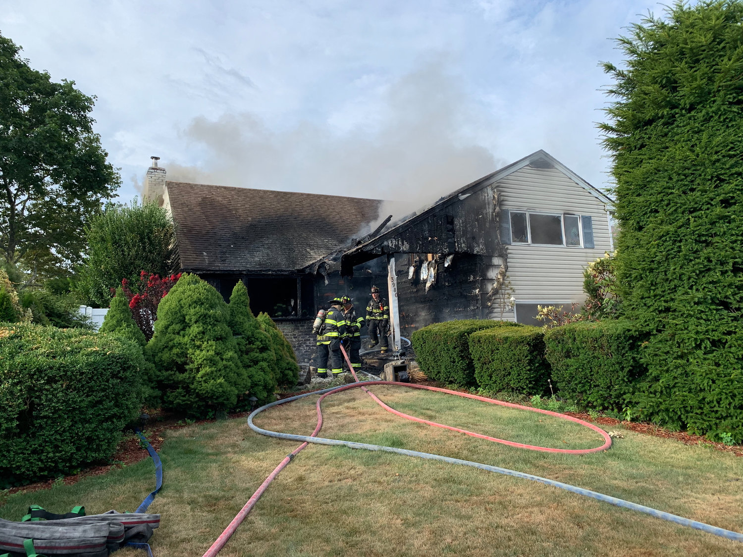 On July 26, there was a large house fire in Seaford. Firefighters from multiple surrounding towns responded to the fire.