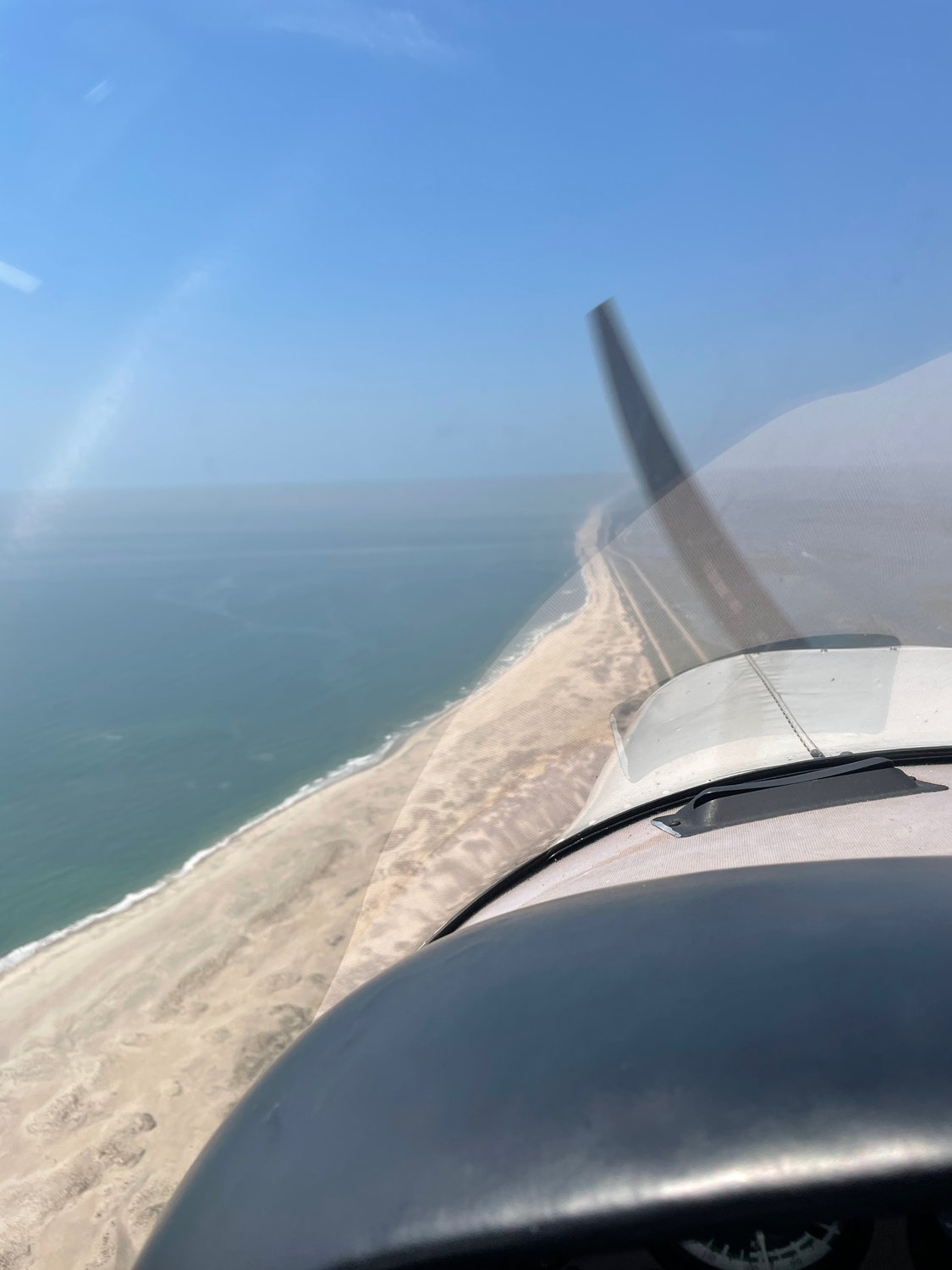 A view from above: Barsallo flies single-engine, two- or four-seat planes, typically staying within the Long Island region as he continues to learn.