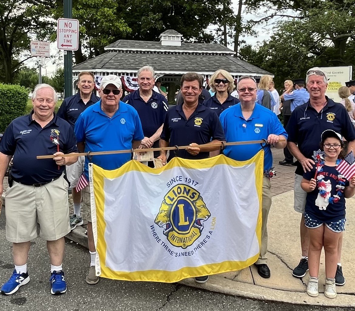 The Seaford Lions Club marched in the annual Fourth of July parade.