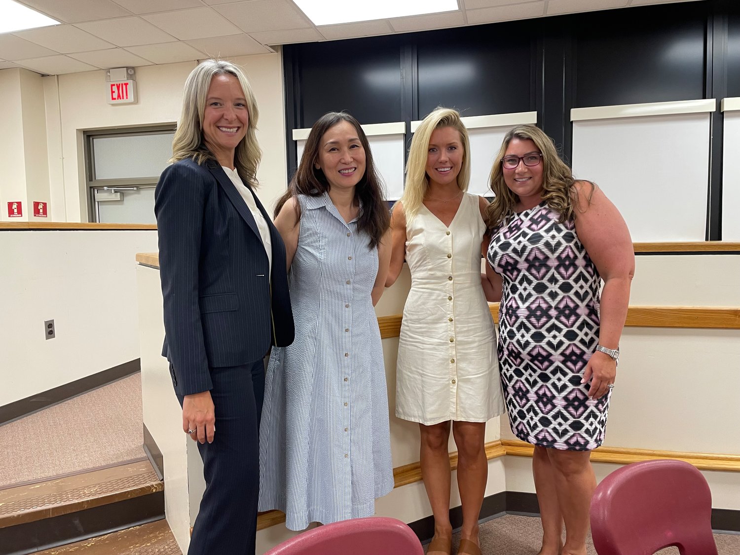 Molly Gegerson, Jennie Yi, Katherine Wilkens and Patricia Scollo will be joining the West Hempstead School District in various positions this coming year.