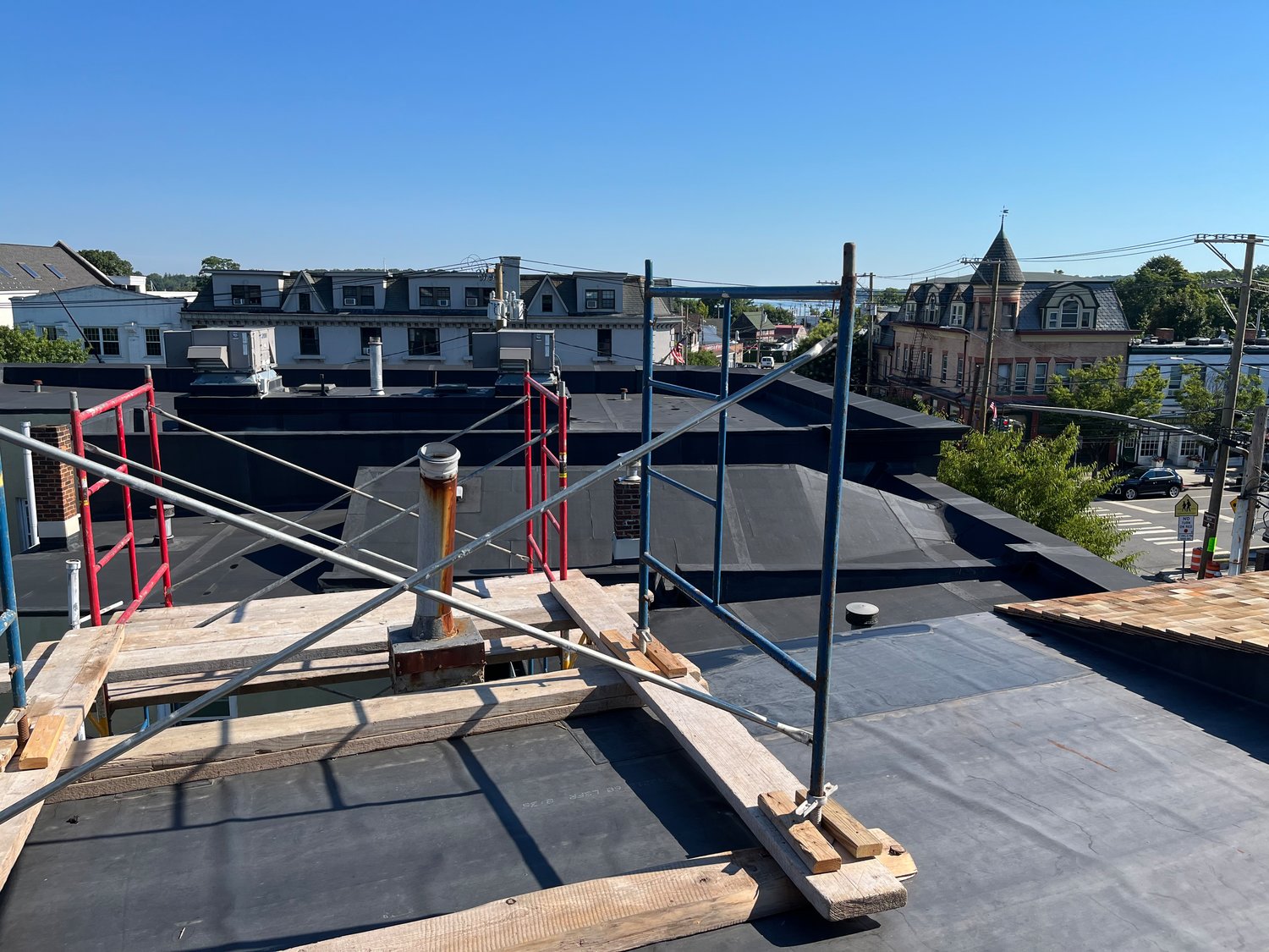 Tenants of the Snouder’s building will have access to the rooftop, giving them a unique view of the historic hamlet.