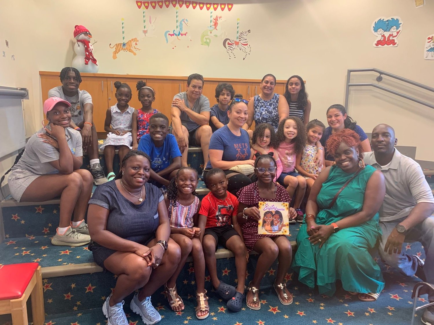 Sanaa George recently read her book to kids at the Baldwin Public Library, imparting the bravery in the book to an attentive audience.