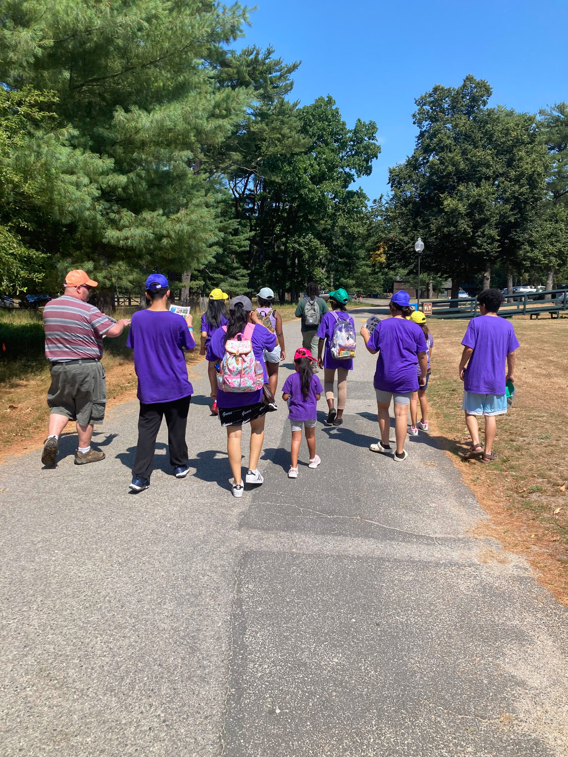 The ROOTS Club children and adult participants undertook a class called “Trees Are Terrific” during a field trip to Connetquot River State Park Preserve in Oakdale.