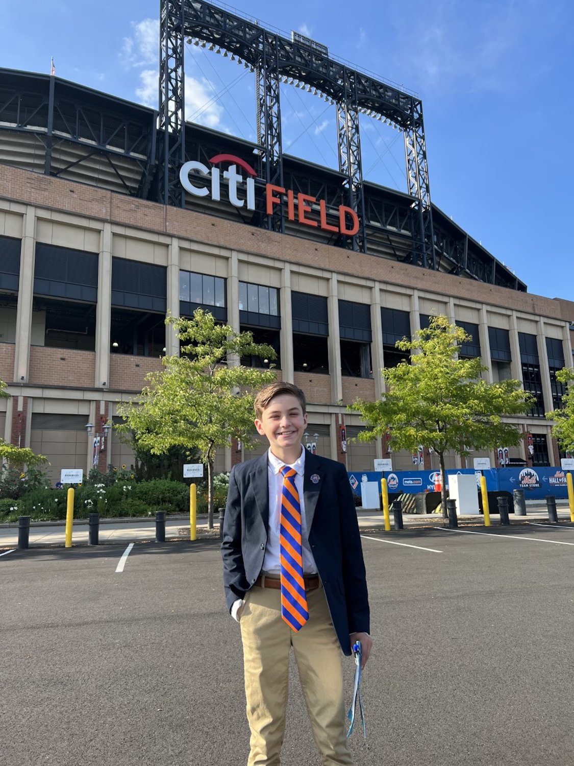 Eddie Kraus, 12, of North Bellmore, was SportsNet New York’s 2022 Kidcaster. Two weeks ago he got to call an inning of a Mets game in the broadcast booth with SNY’s Keith Hernandez, Gary Cohen and Ron Darling.