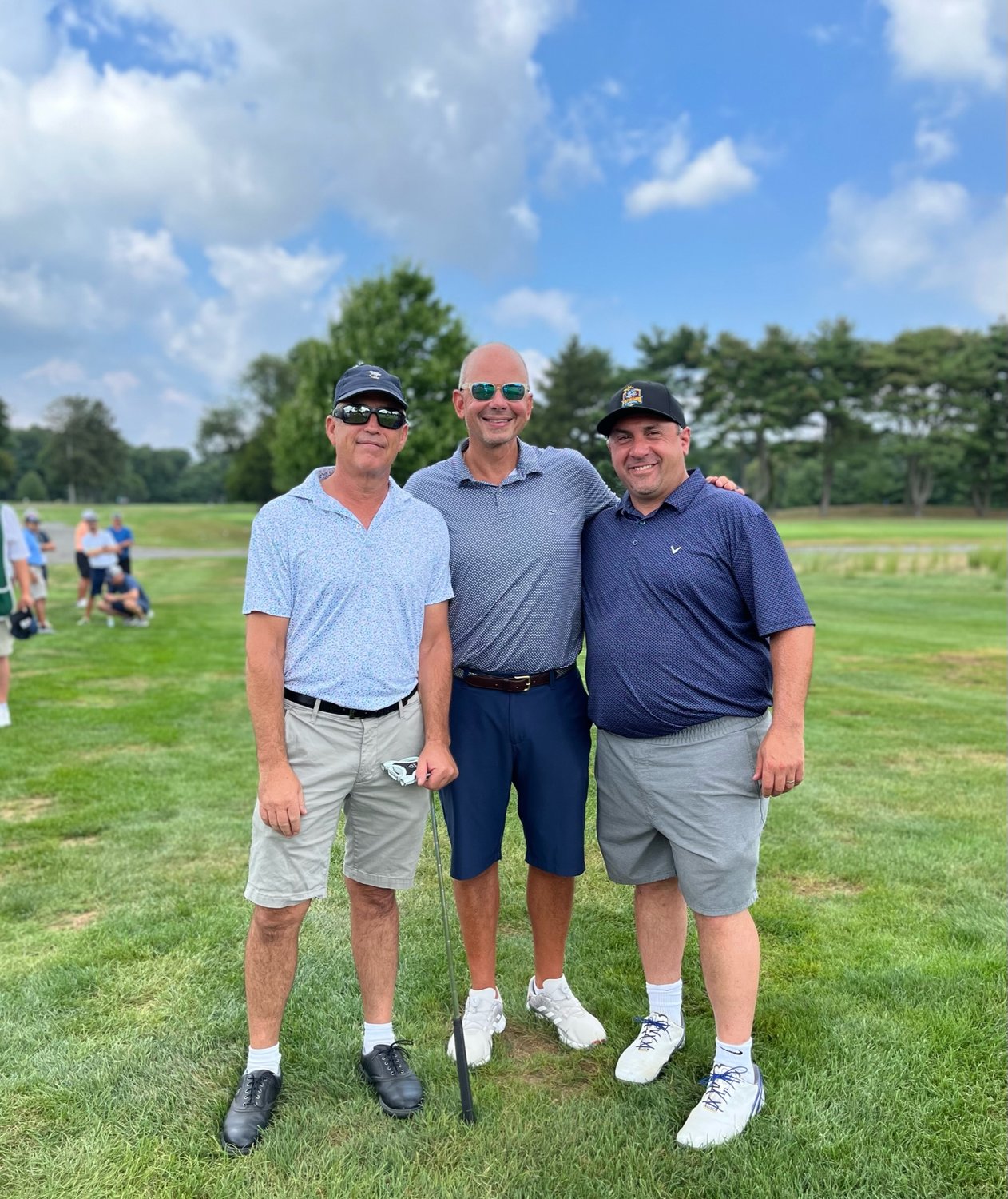 Jamie Weil, left, Dave Ayres and Hugo Lau enjoyed the opportunity to play some golf and support their community at the CASA Cares golf outing.
