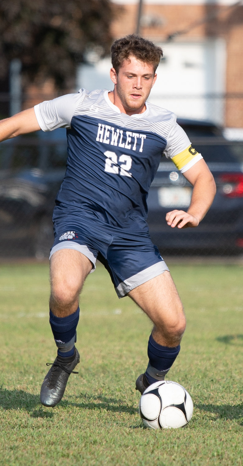 Senior Ryan Goodman put the finishing touch on Hewlett’s 3-0 win over South Side on Sept. 14 with a second-half goal.