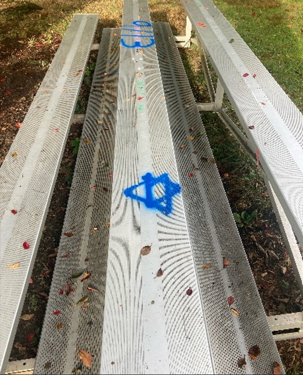 Earlier this month, district officials in the Merrick Union Free School District said that antisemitic graffiti had been found on the grounds of Birch School. The markings included the Star of David, the date 9/13 and the word “Jew” spray-painted on bleachers, trees and a gaga ball court.