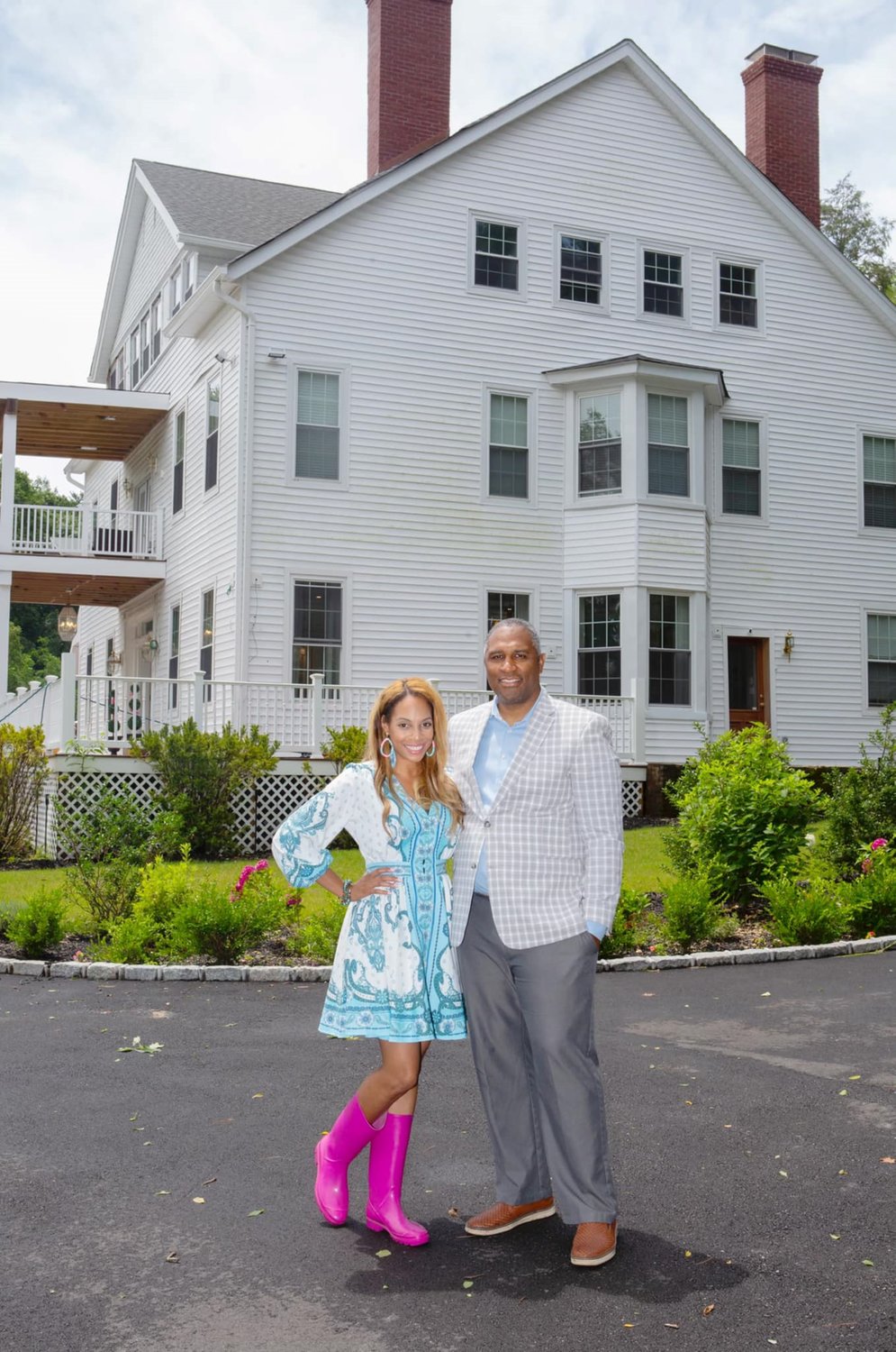 Although it has taken a great deal of time and effort on the part of, Jaime, left, and her husband Frantz, the reward has been seeing the space come to life in front of them as they raise their family and learn more about their home’s unique history.