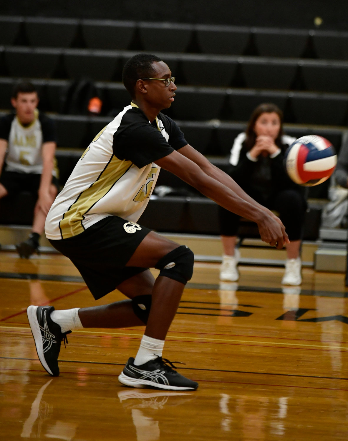 Aden Palmer is part of a large junior class comprising the Rams’ roster and contributing 7 kills per match.