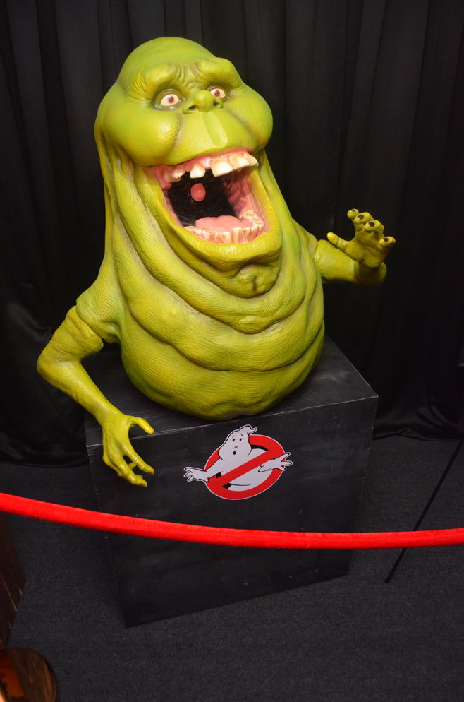 It’s not all about horror: Family-friendly figures such as characters from ‘Ghostbusters’ are also on display.