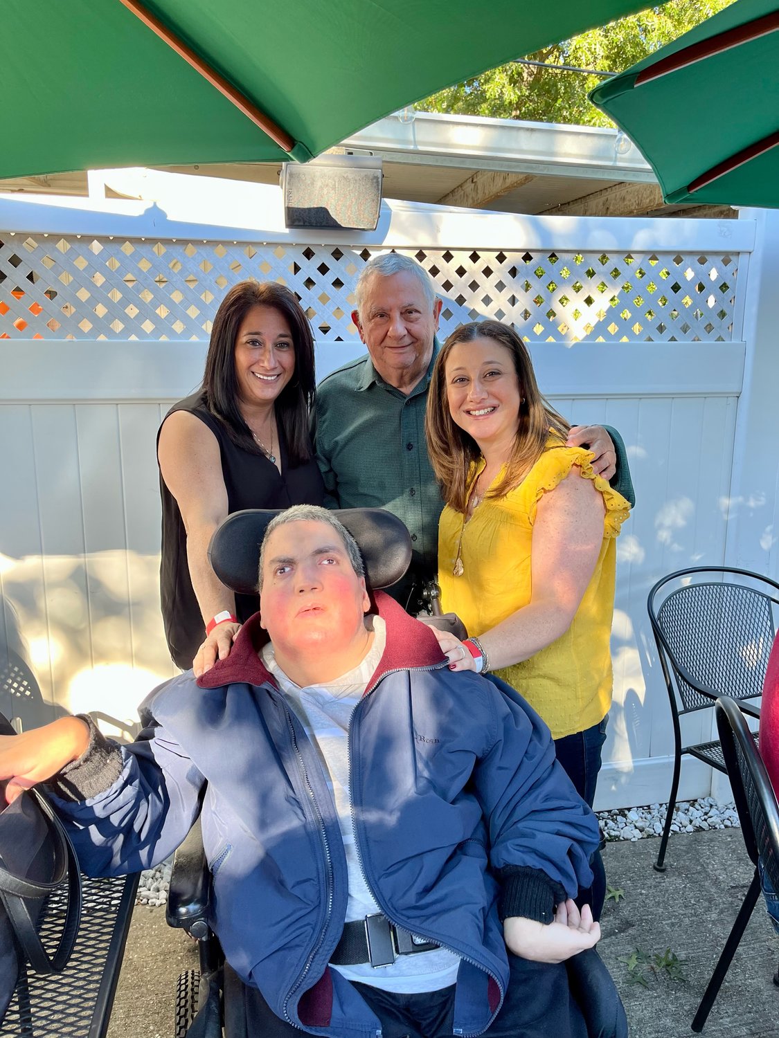 Phillip Solinto, who was born with cerebral palsy, has always received the steadfast support of his sister Gabrielle, his father, Antonio, and his sister Emilia.