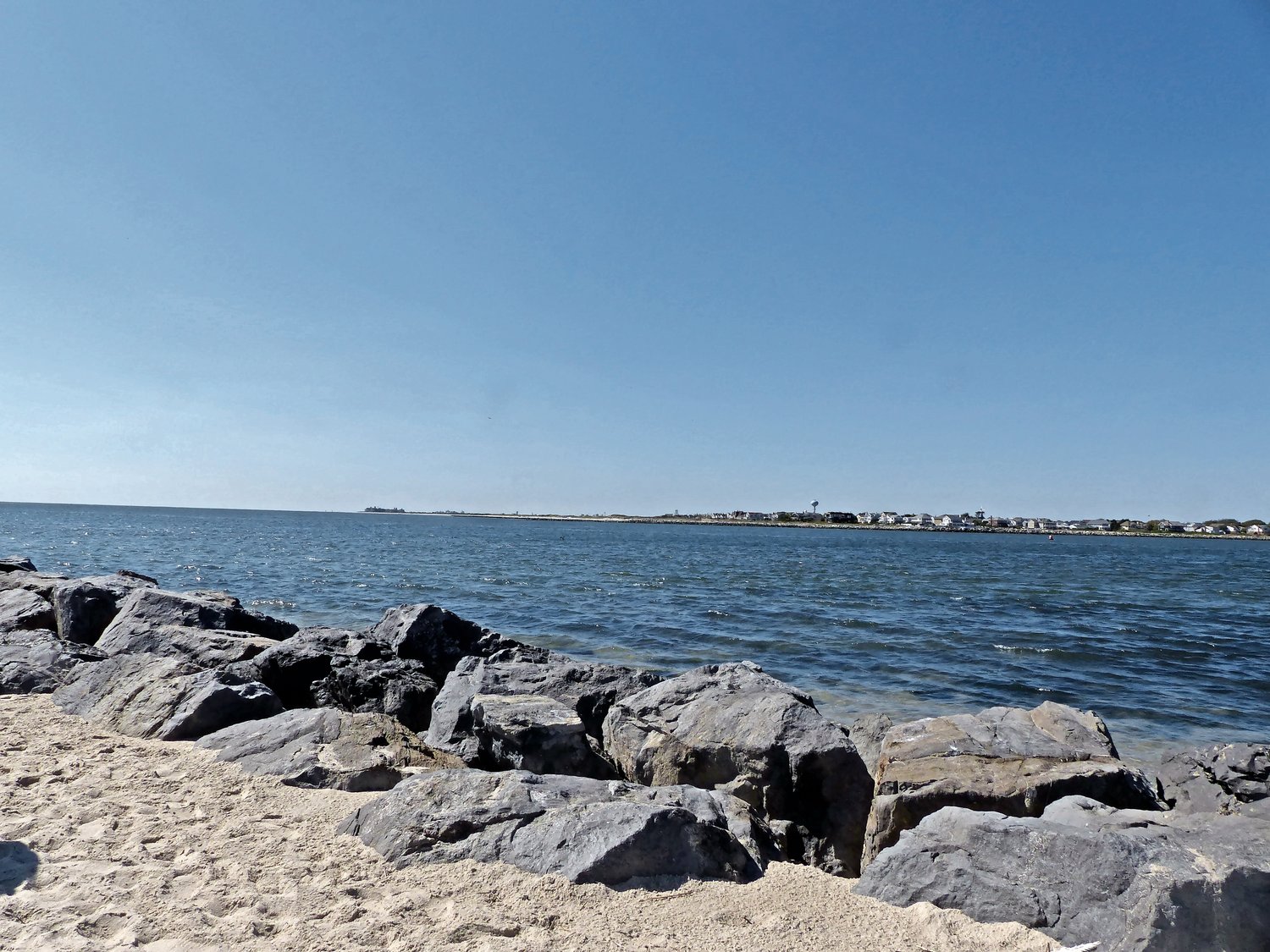 A view of Jones Beach Inlet and Point Lookout from Jones Beach’s West End jetty. All are a part of the South Shore Estuary Reserve.