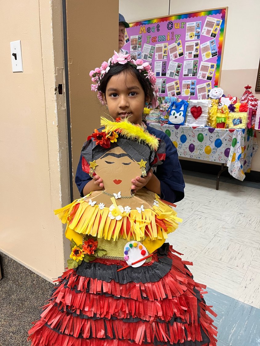 Hispanic school leaders, from Board of Education trustees to school administrators and staff, are reflecting on the meaning and significance of Hispanic Heritage Month, a celebration of America’s largest minority. Above, William L. Buck Elementary student shows off her Frida Kahlo.