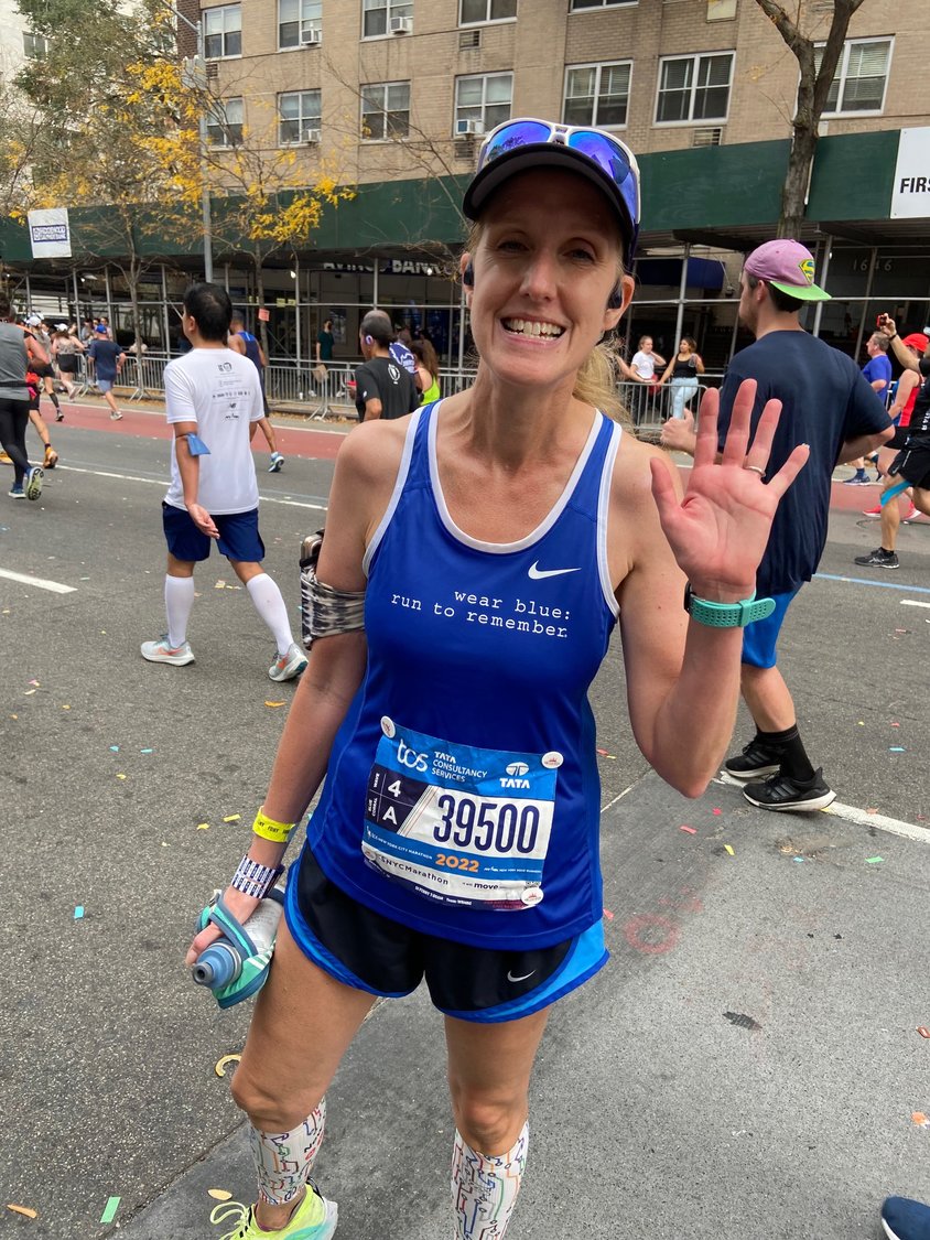 Denyse Kofod ran her second NYC Marathon this year.