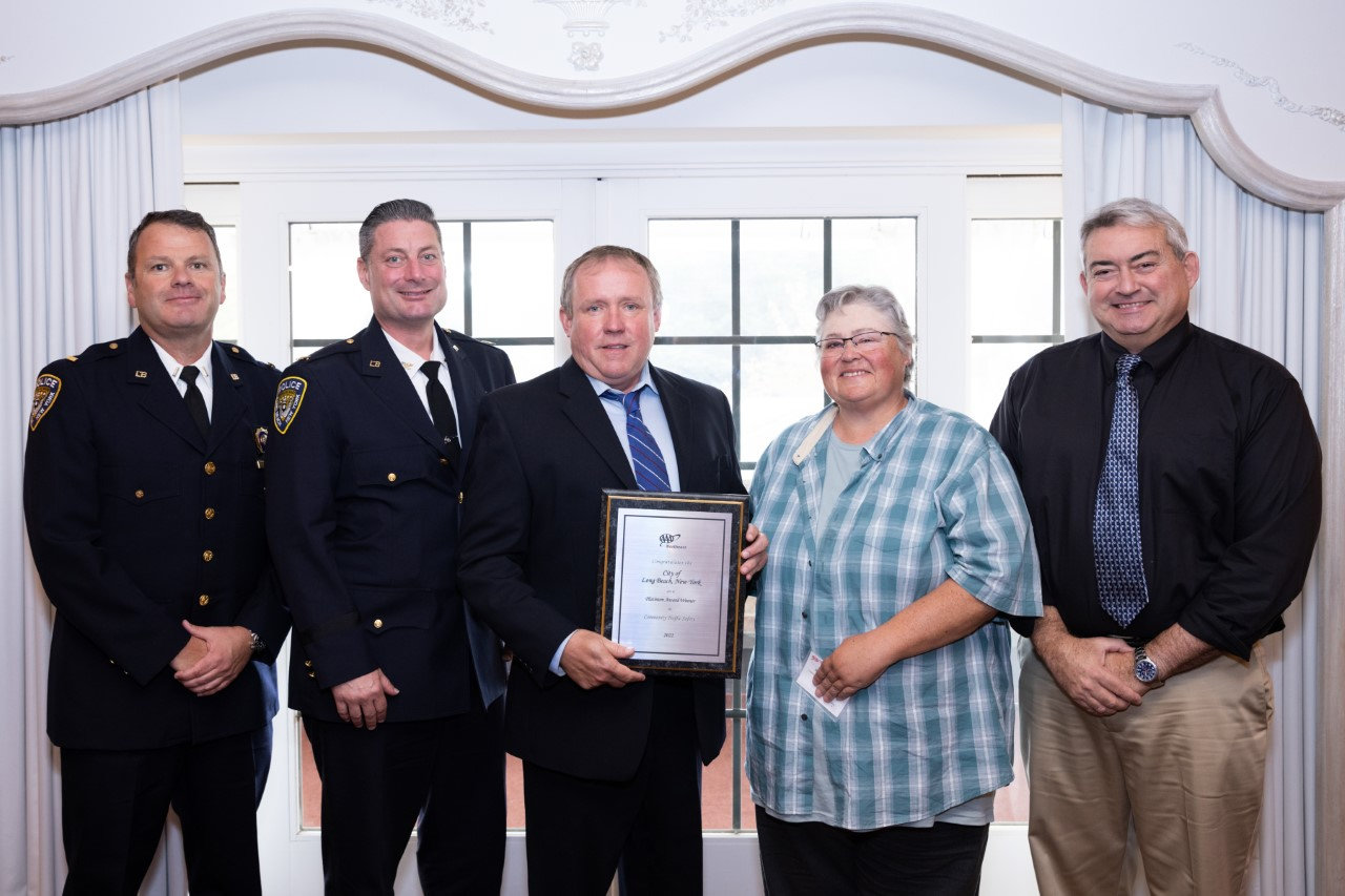 The City of Long Beach won the platinum award  from the AAA Northeast’s traffic safety program, being recognized for numerous efforts.