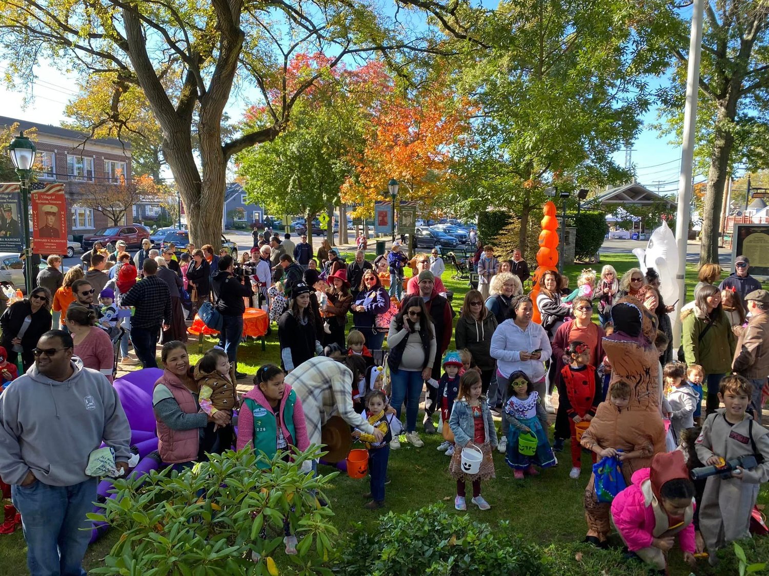 Hundreds of costumed children and their families gathered at Reese park on Oct. 29 to celebrate Halloween.