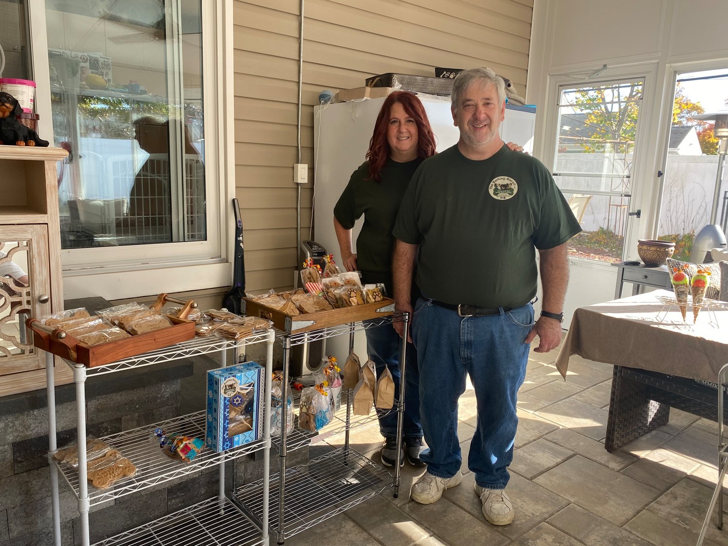 Ira and Hillary Reiter of Wantagh created the Barking Biscuit, which speciallzes in treats for pets.