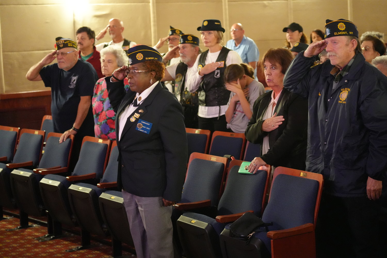 Elmont VFW Post 1033 was in attendance for the special Veterans Day concert.