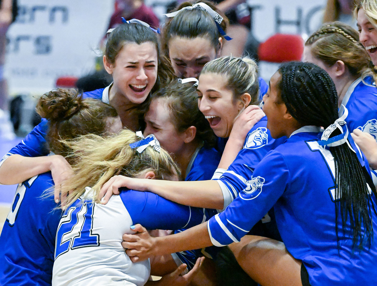 Calhoun swept Burnt Hills-Ballston in the NYS Class A girls' volleyball championship match Sunday afternoon.
