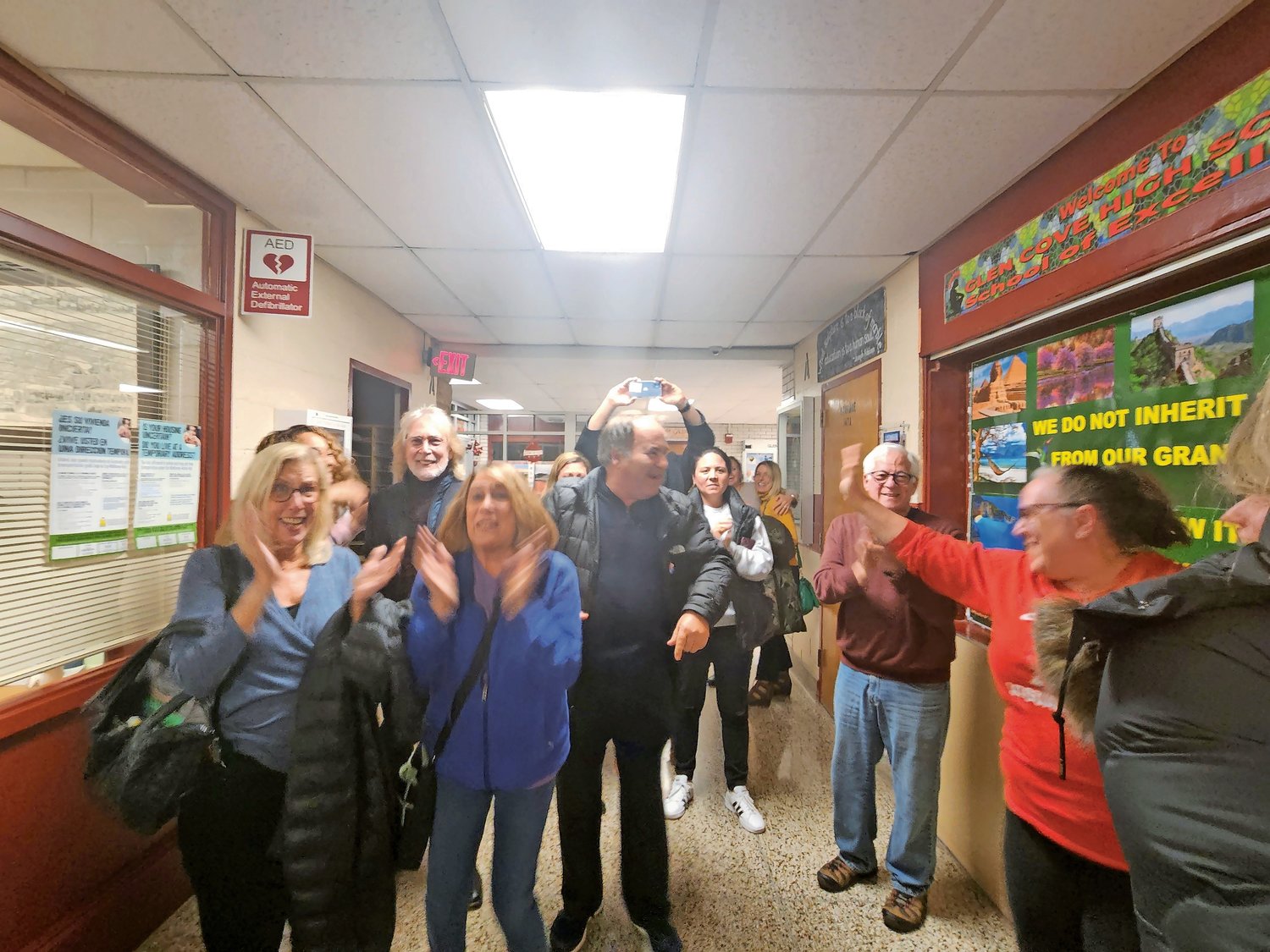 The moment the small crowd learned a $30.5 million bond referendum for the Glen Cove City School District had passed, a number of high-fives and hugs were exchanged, while others wiped away tears.