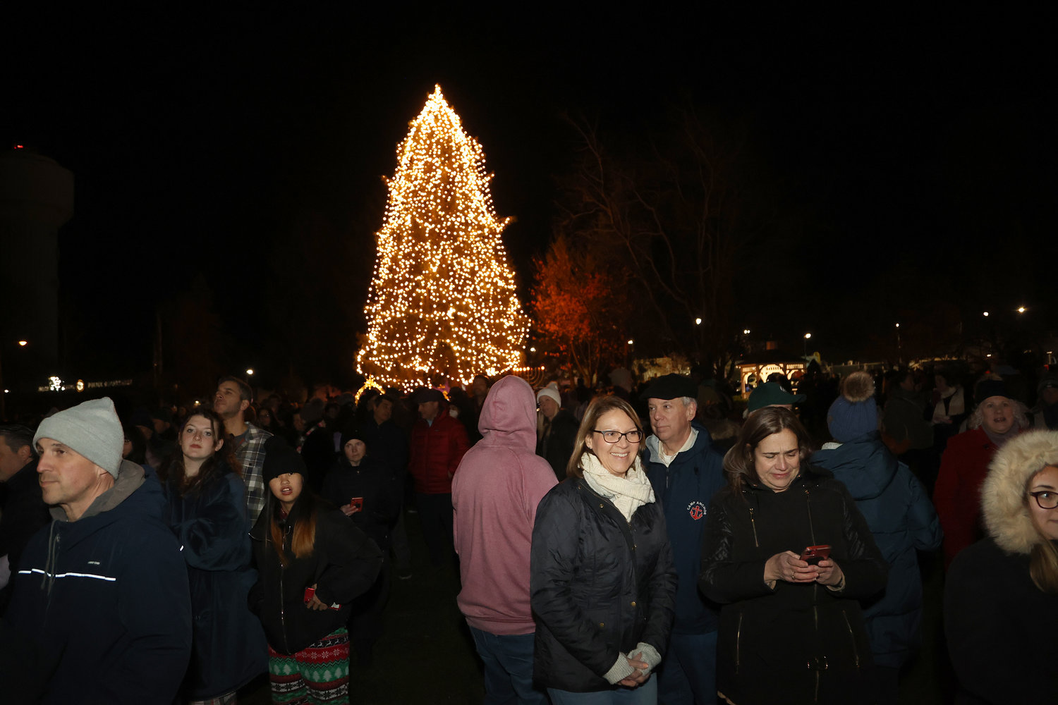 Hundreds gathered along the Village Green in Rockville Centre for the annual tree lighting ceremony on Dec. 1.