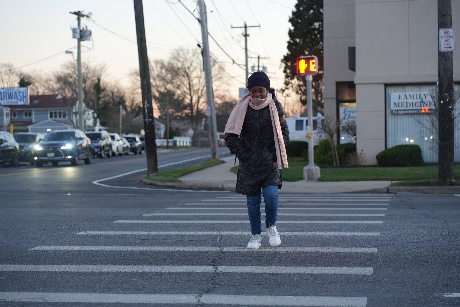When she has had to walk to school, Zoey White has started her trek at Field Place and Milburn Avenue, and walked a mile south to Atlantic Avenue and Milburn, a four-lane intersection that doesn’t have crossing guards.