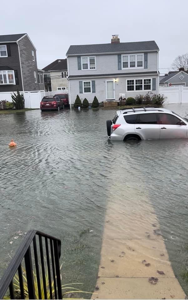 Flooding became severe in the Freeport area, with many residents finding their vehicles and property submerged.