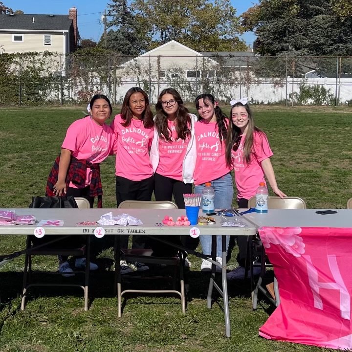 Calhoun High’s Medical Club has taken off, thanks to the efforts of its president and senior officers. One of its most popular events is Pink Out Day — the club sells pink shirts to be worn at a football game, and donates all money collected to breast cancer research.