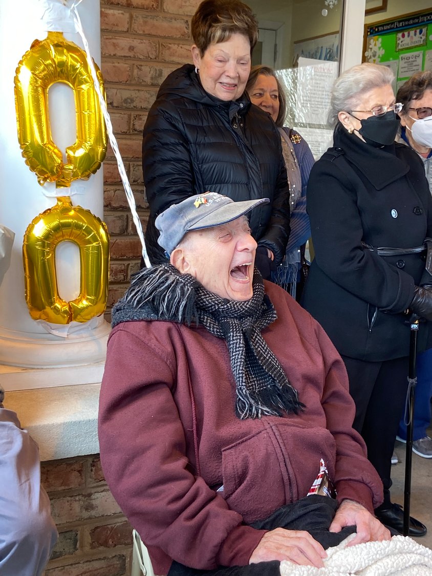 Charlie Franza was so excited to see everyone come out for his 100th birthday celebration on Jan. 7.