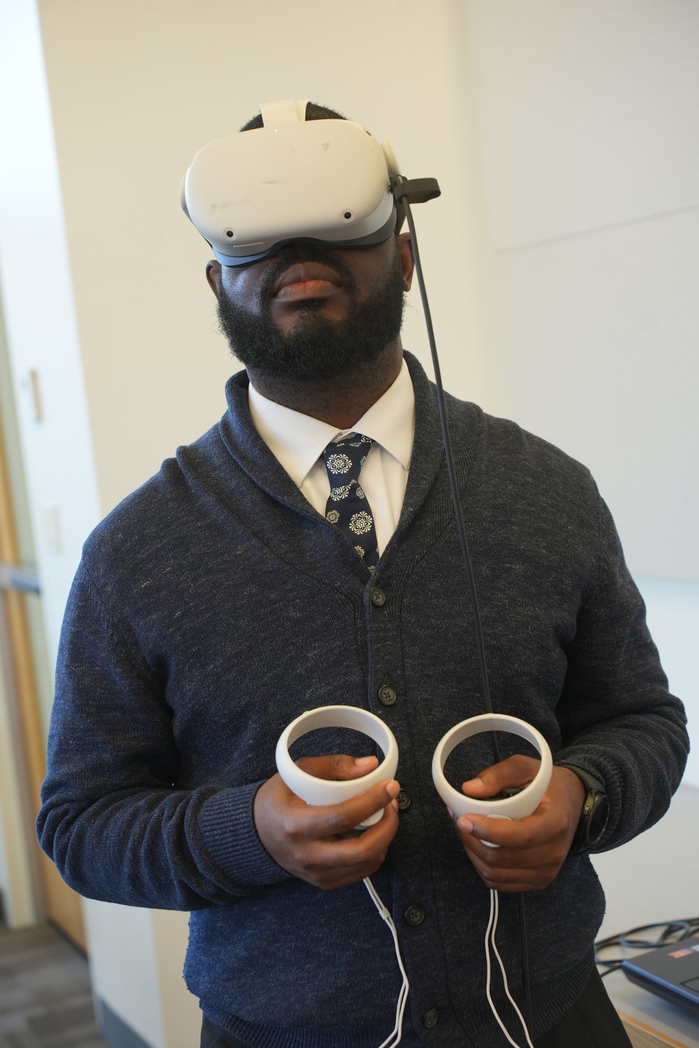 Travis Williams of Elmont said that the interactive virtual experience provided the unique opportunity of actually witnessing one of Dr. Martin Luther King, Jr.’s iconic speeches.