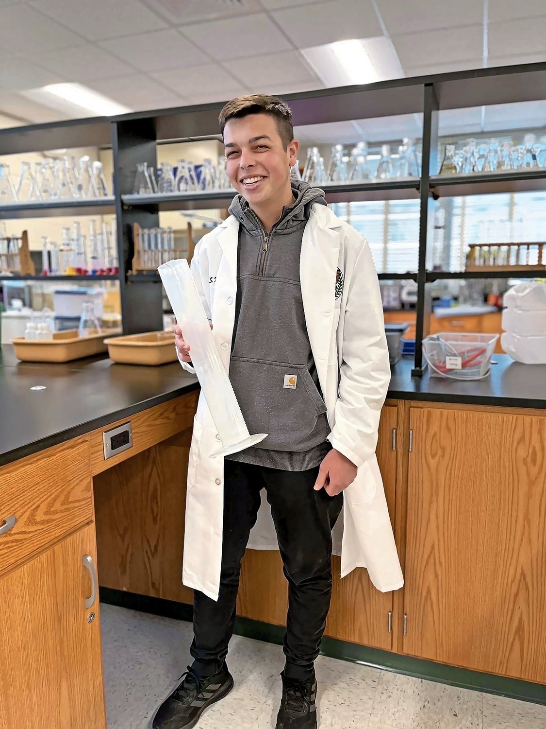 Sean Krivitsky, a Lynbrook High School student, was declared a semifinalist in the Regeneron Science Talent Search.