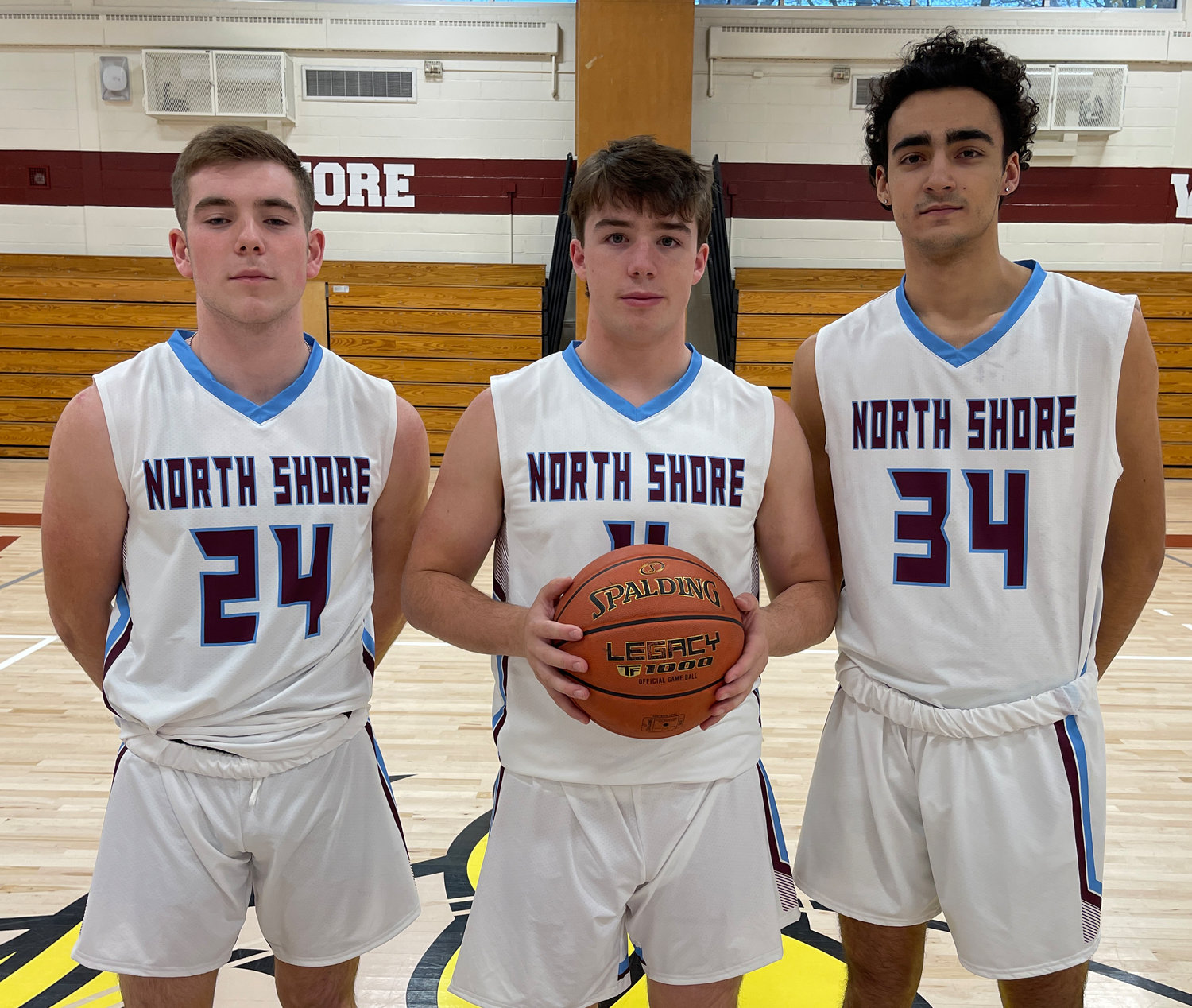 Leading the Vikings’ hopes for a deep playoff run are, from left, Ryan Freund, Nick La Rosa and Vasilis Triantafyllou.