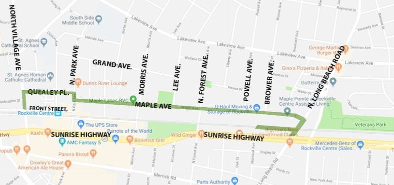 This year’s St. Patrick’s Day Parade route will begin at the municipal parking lot along Sunrise Highway and proceed east, turning left onto North Long Beach Road, followed by another left onto Maple Avenue. At the end of the street, the parade will turn right onto North Park Avenue, then left onto College Place, before proceeding past St. Agnes Cathedral along Quealy Place, then left onto North Village Avenue and right onto Washington Street where it will end.