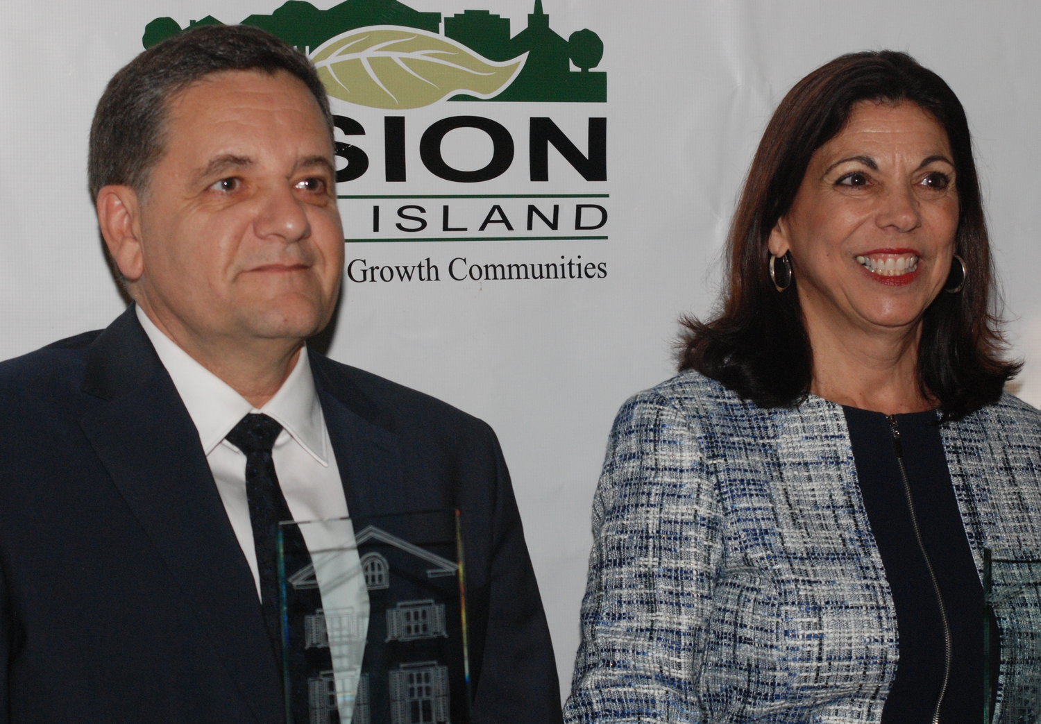 Barbara deGrace, who recently retired as Valley Stream’s deputy clerk, has seen and been a part of a lot of change and growth in the village. She joined local developer Vassilios Kefalas in accepting Vision Long Island’s Smart Growth Award in 2019 for the village.