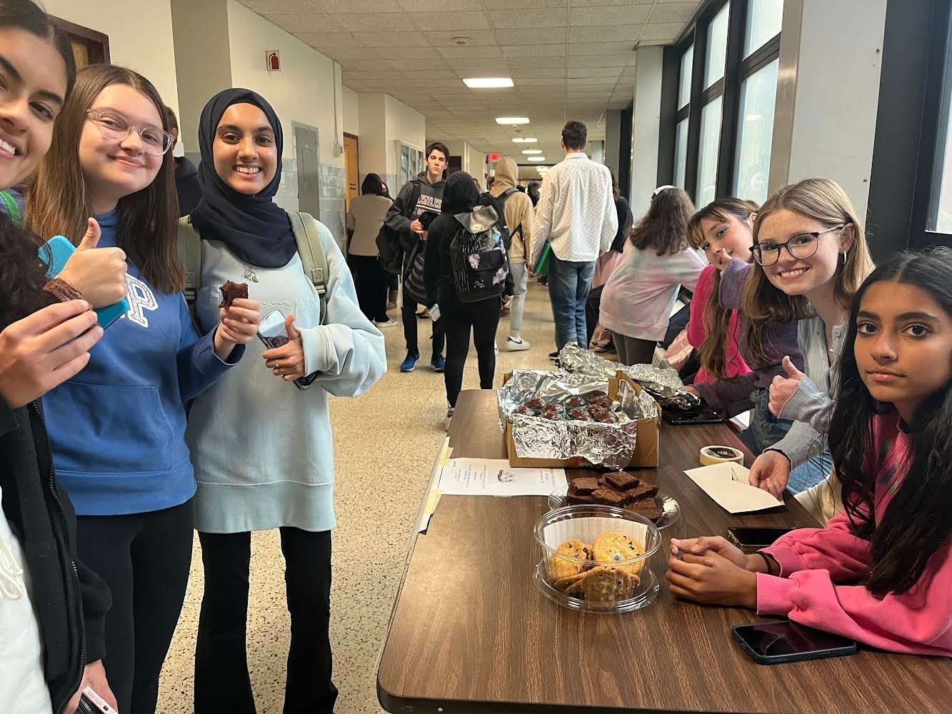 What started in Calhoun quickly spread across the Bellmore-Merrick Central High School District: Students at Mepham High sold baked goods to support the project.