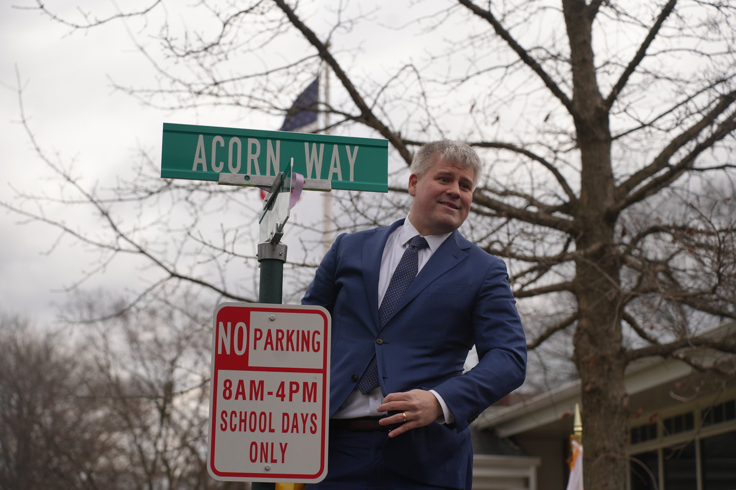 Malverne Mayor Keith Corbett revealed the new name of the street during the ceremony.