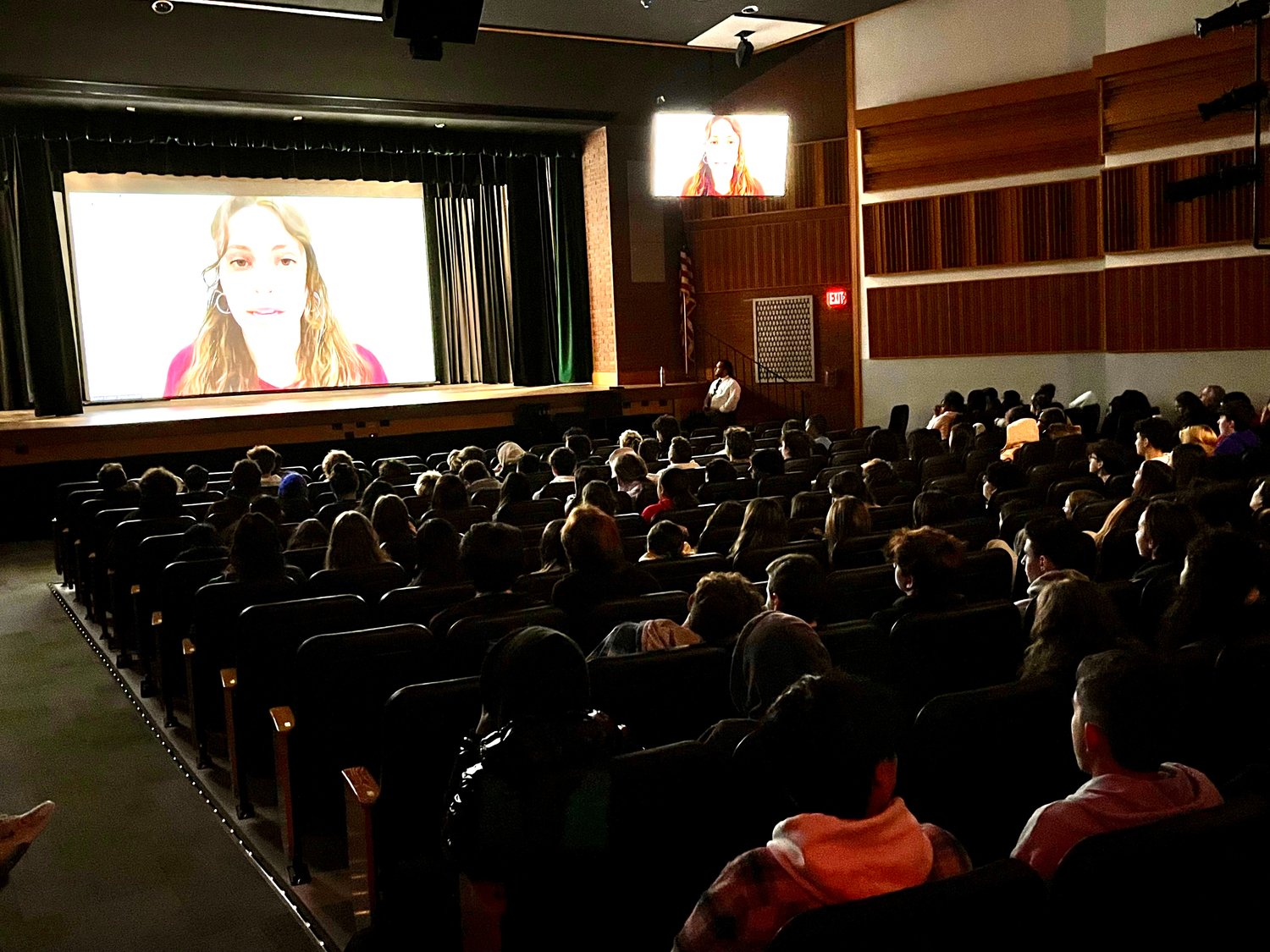 Students from schools across the country gathered to watch the Holocaust documentary presented by NCJW-Peninsula section.
