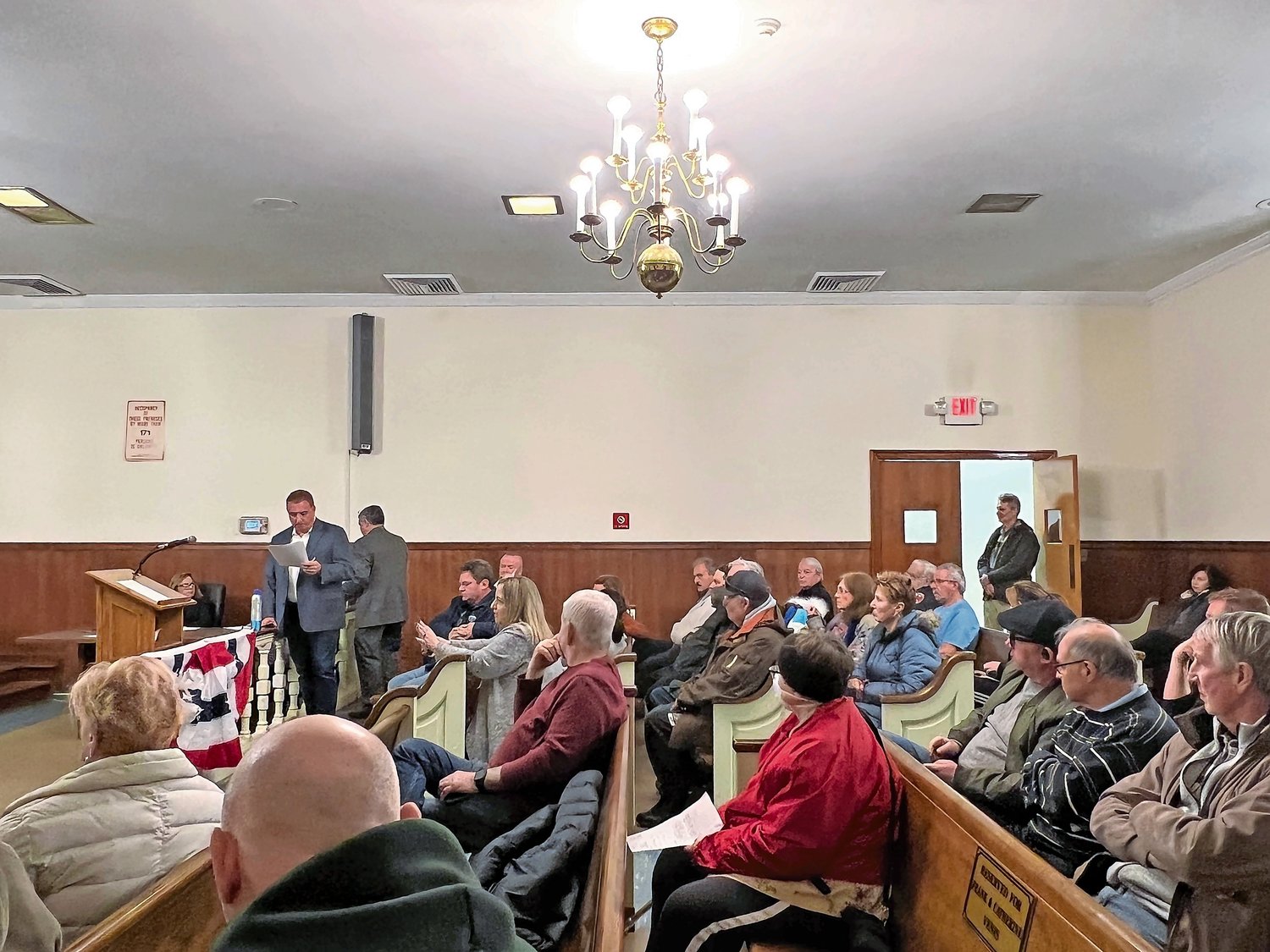 East Rockaway community members aired their frustration at the East Rockaway and Bay Park drainage improvement public information session on Jan. 25.