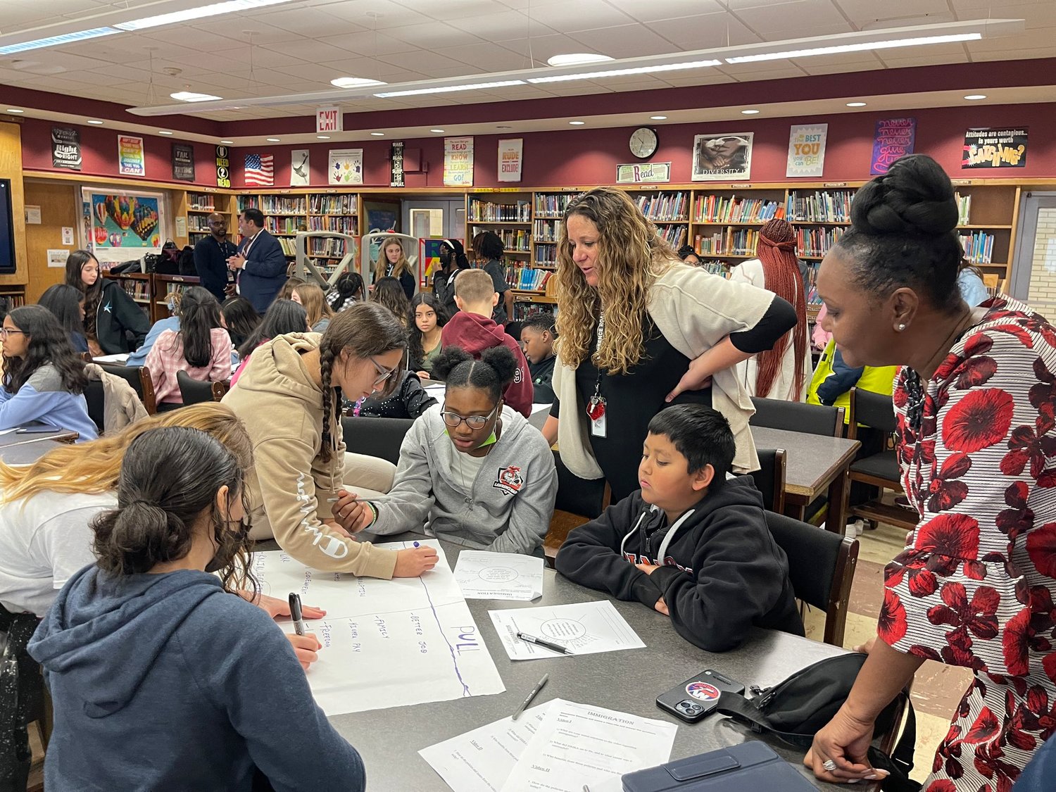 Students from Oceanside and Uniondale tackled contemporary questions of race, politics, protest and more.